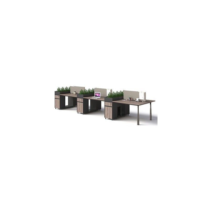 Working Desk 1912B12-6H | Large Collaborative Desk Working Desk 1912B12-6H | Large Collaborative Desk