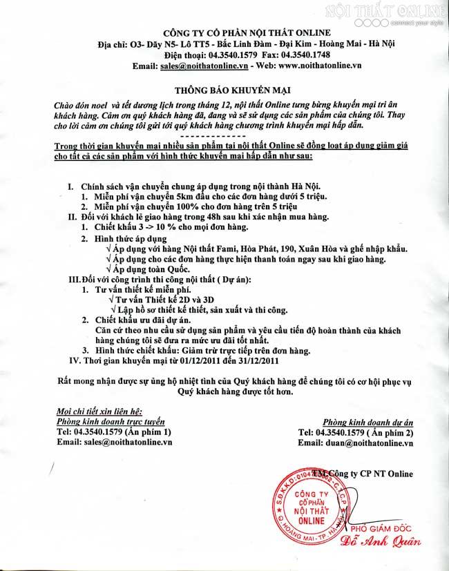khuyen mai nam moi 2012 va noel