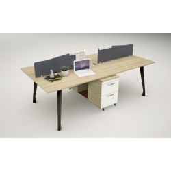 Working Desk 1902B12-4H | Multi-User Office Desk