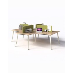 Working Desk 1907BL14-4 | Expansive Team Workspace