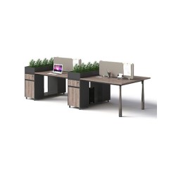 Working Desk 1912B12-4H | Multi-User Office Desk
