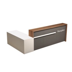 L-Shaped Reception Desk BQ2000L | Efficient Entryway